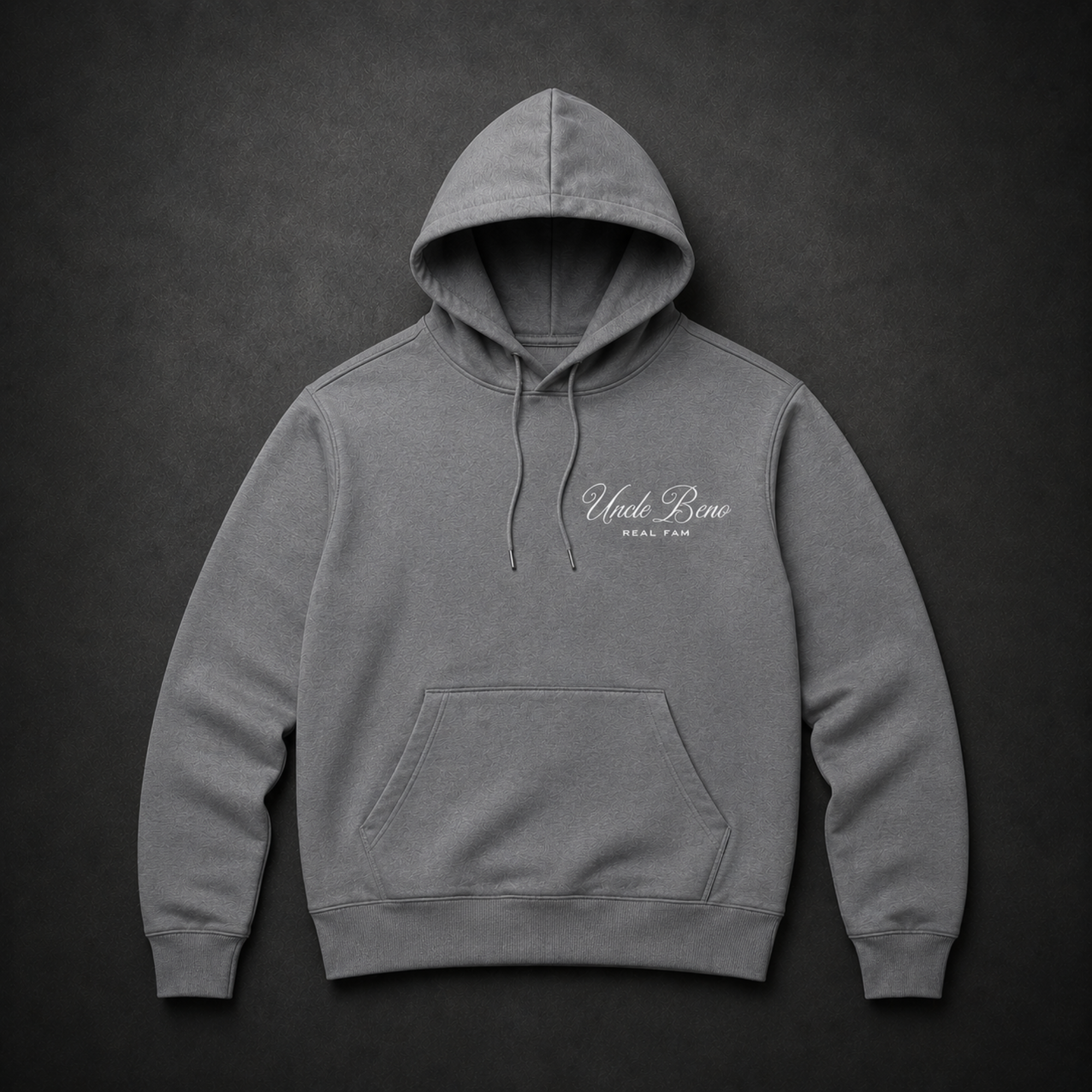 GREY SIGNATURE HOODIE (WHITE)
