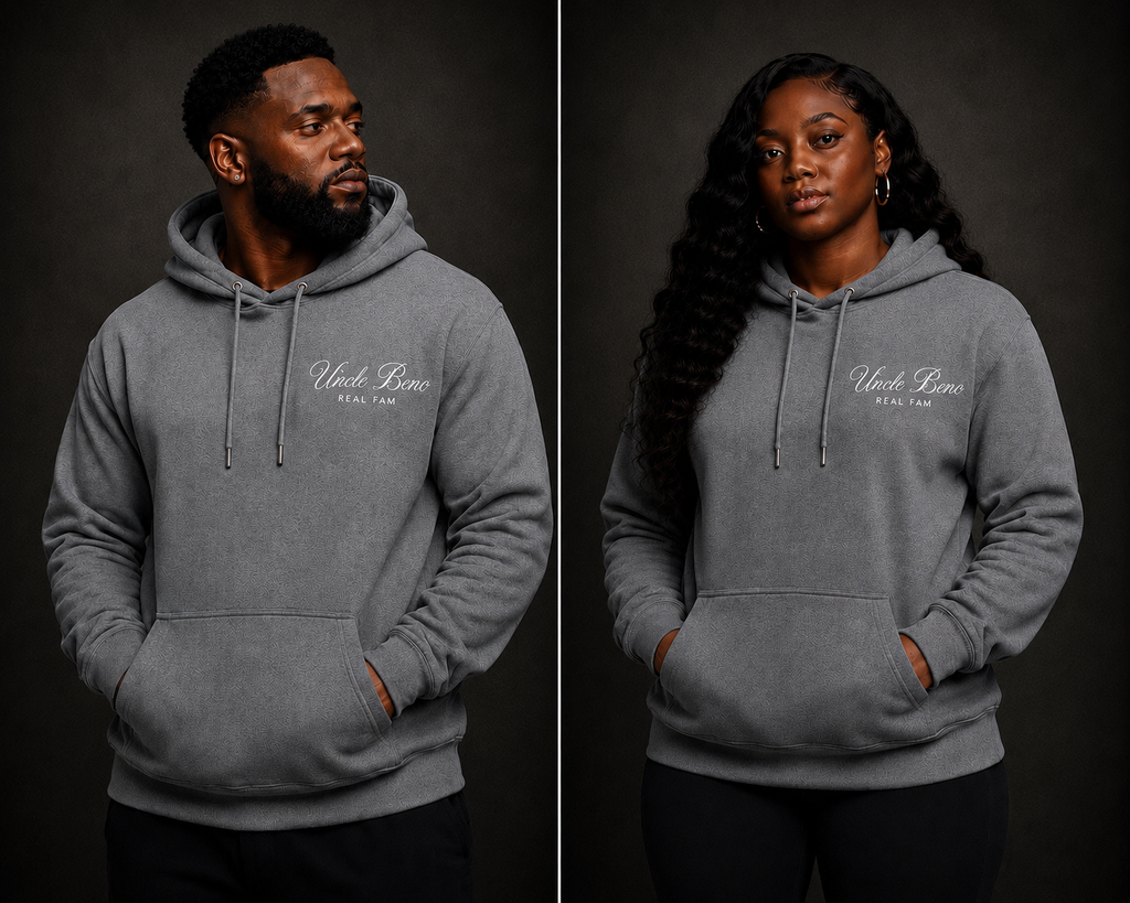 GREY SIGNATURE HOODIE (WHITE)