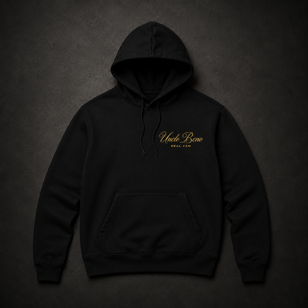 BLACK SIGNATURE HOODIE (GOLD)