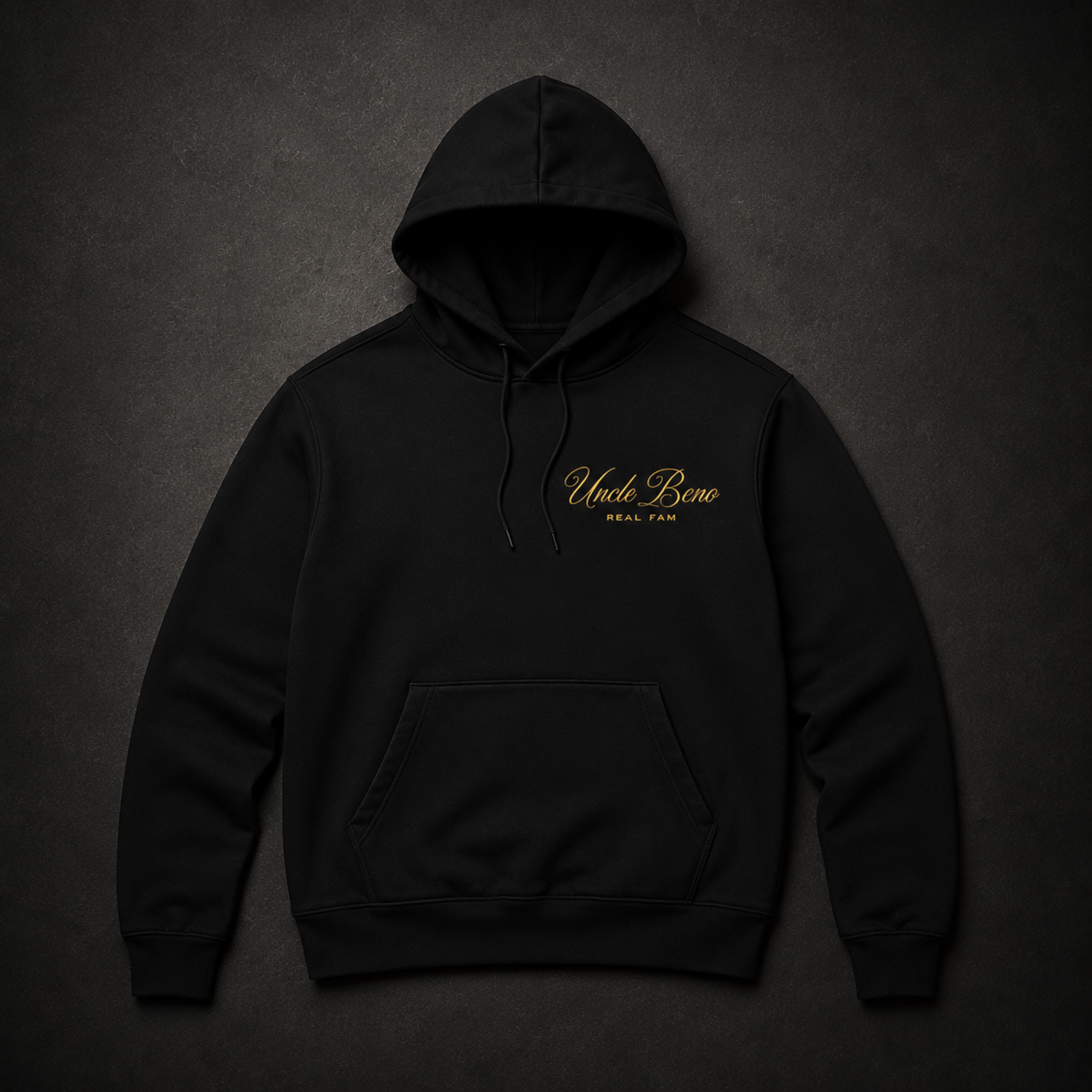 BLACK SIGNATURE HOODIE (GOLD)