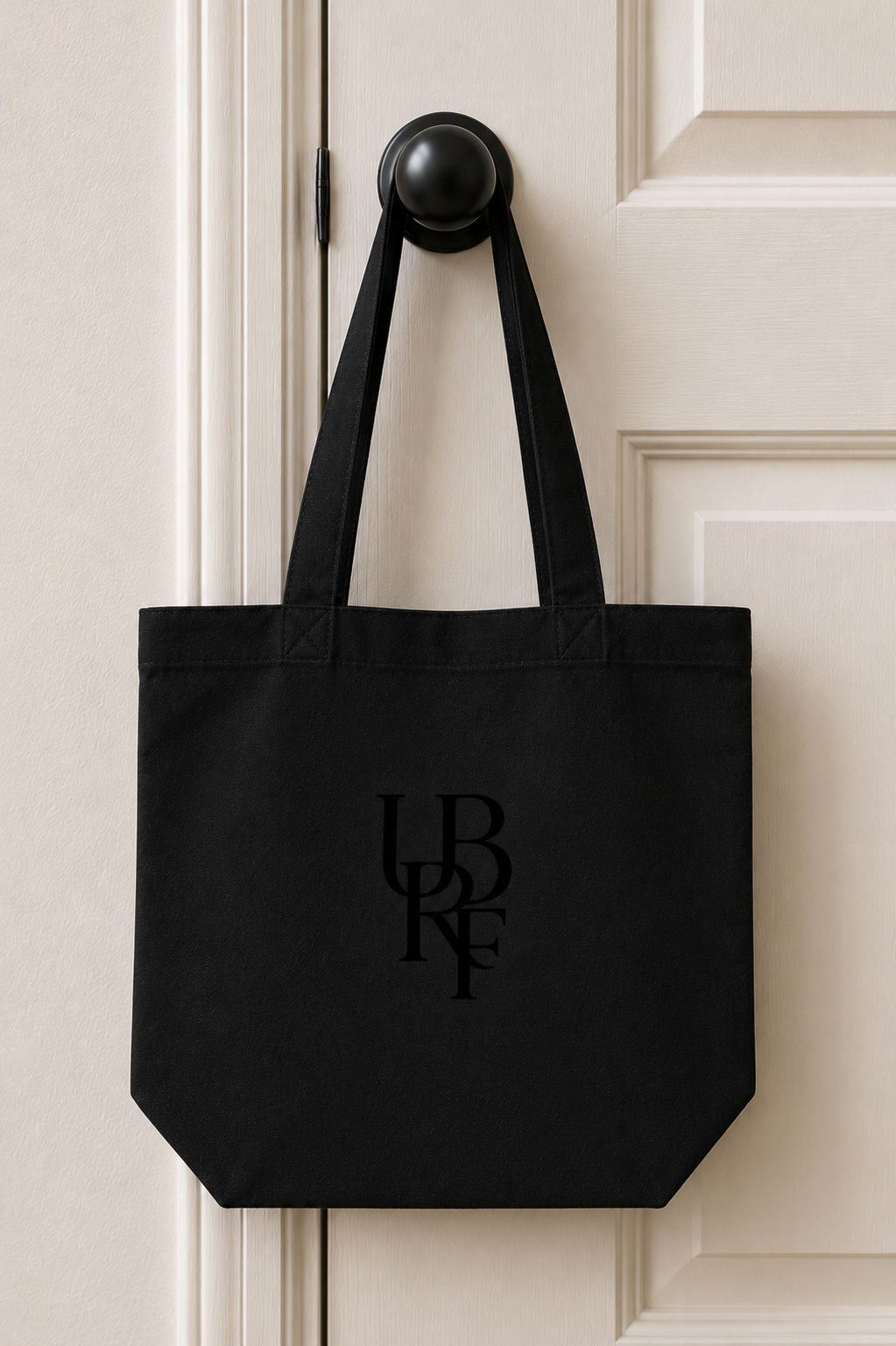 BLACK MONOGRAM TOTE BAGS