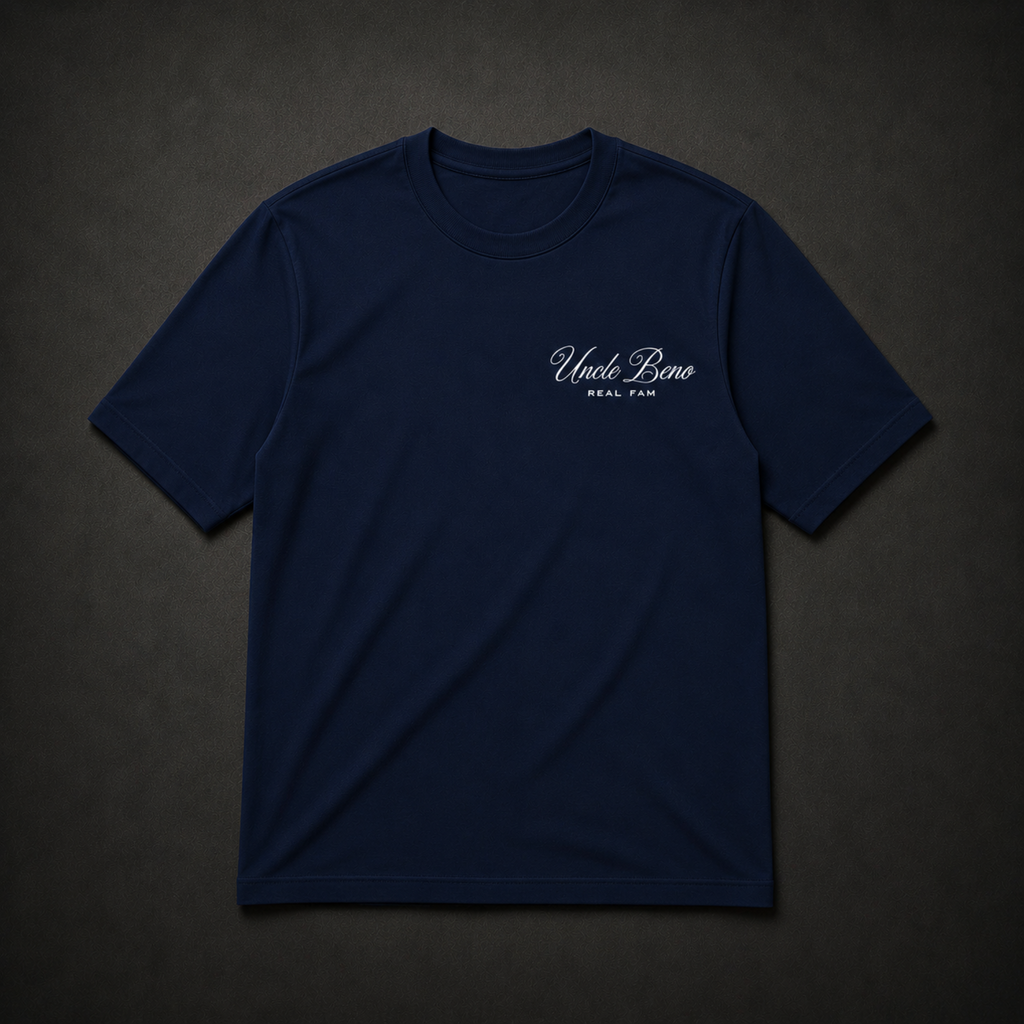 NAVY SIGNATURE T-SHIRT (WHITE)