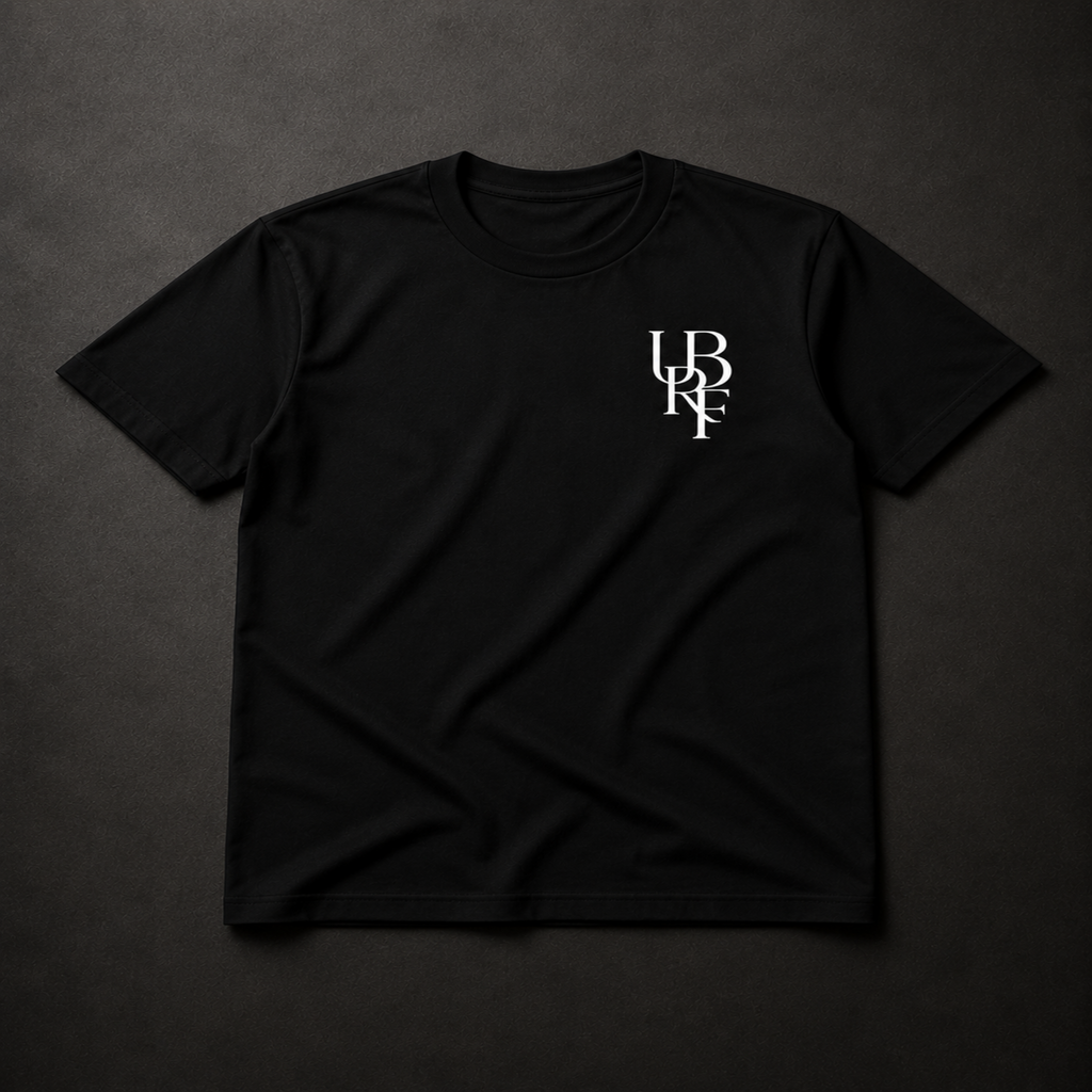 BLACK MONOGRAM T-SHIRT (WHITE)