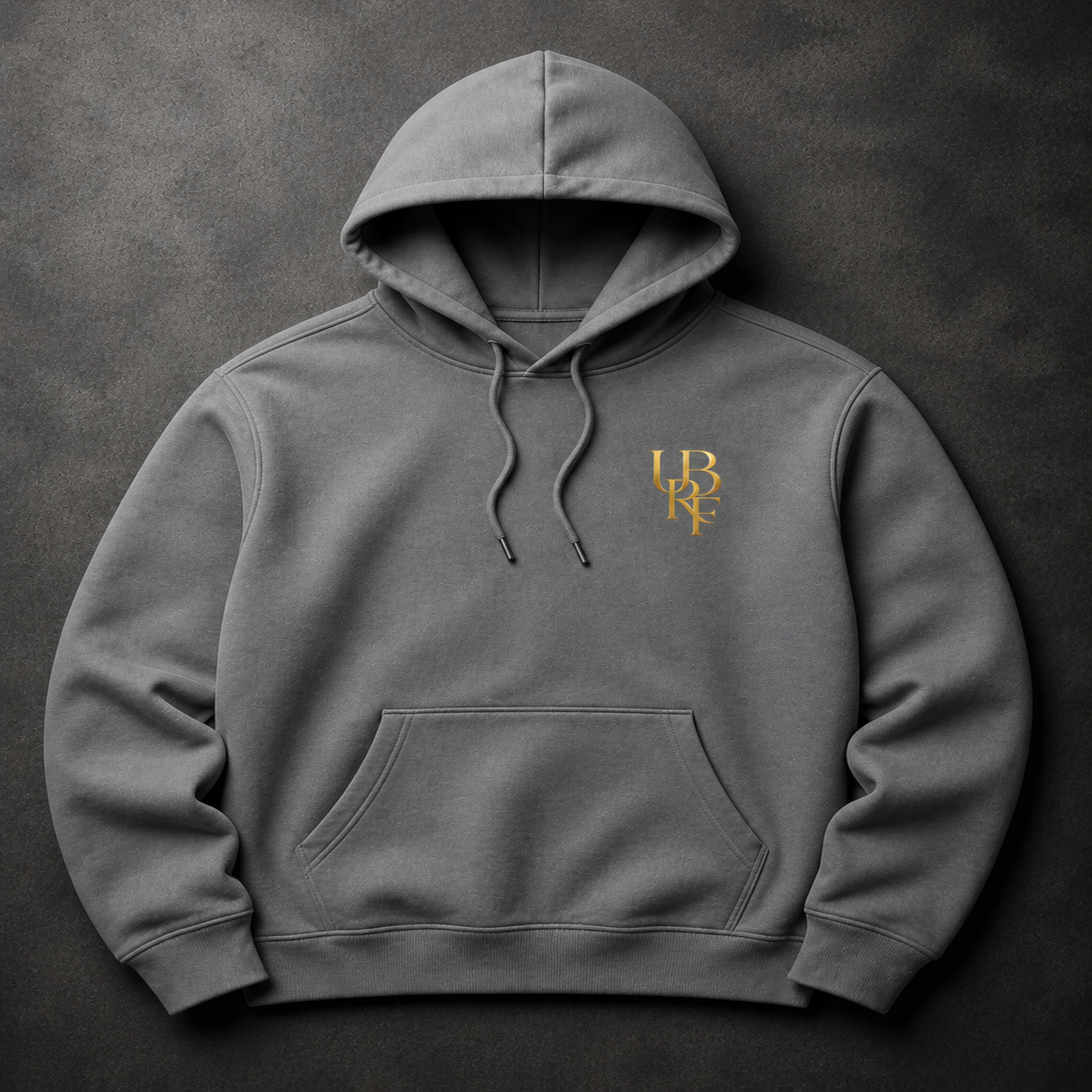 GREY MONOGRAM HOODIE (GOLD)