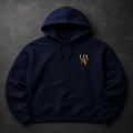 NAVY MONOGRAM HOODIE (GOLD)