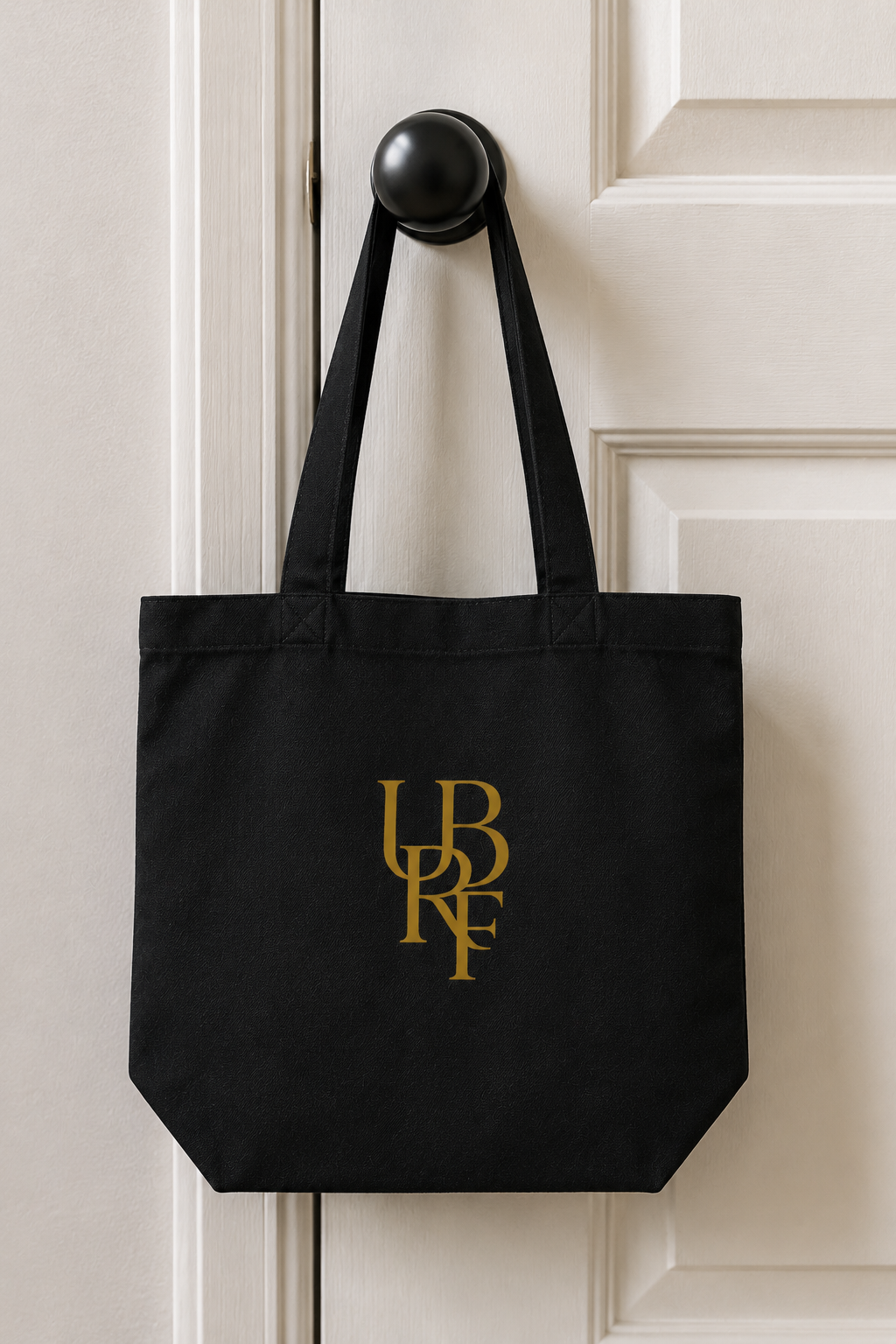 BLACK MONOGRAM TOTE BAGS