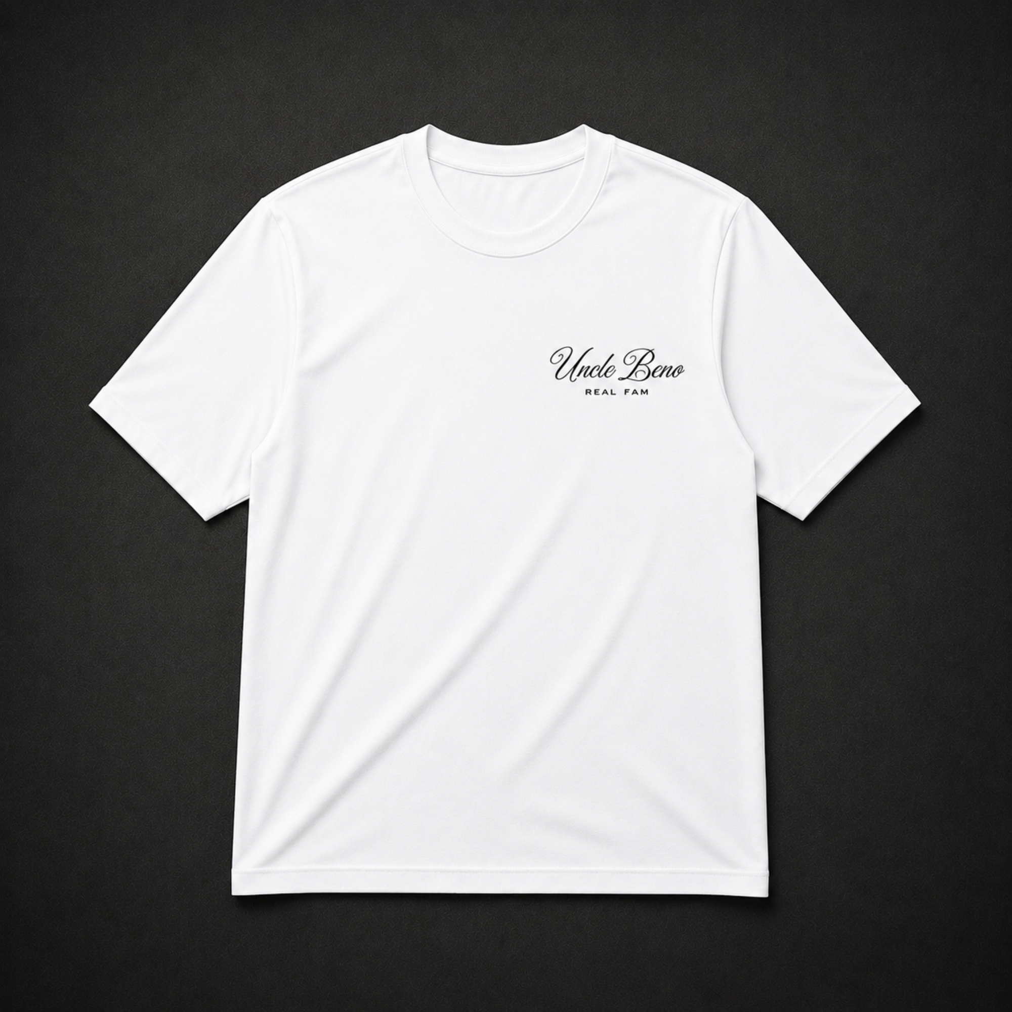 WHITE SIGNATURE T-SHIRT (BLACK)