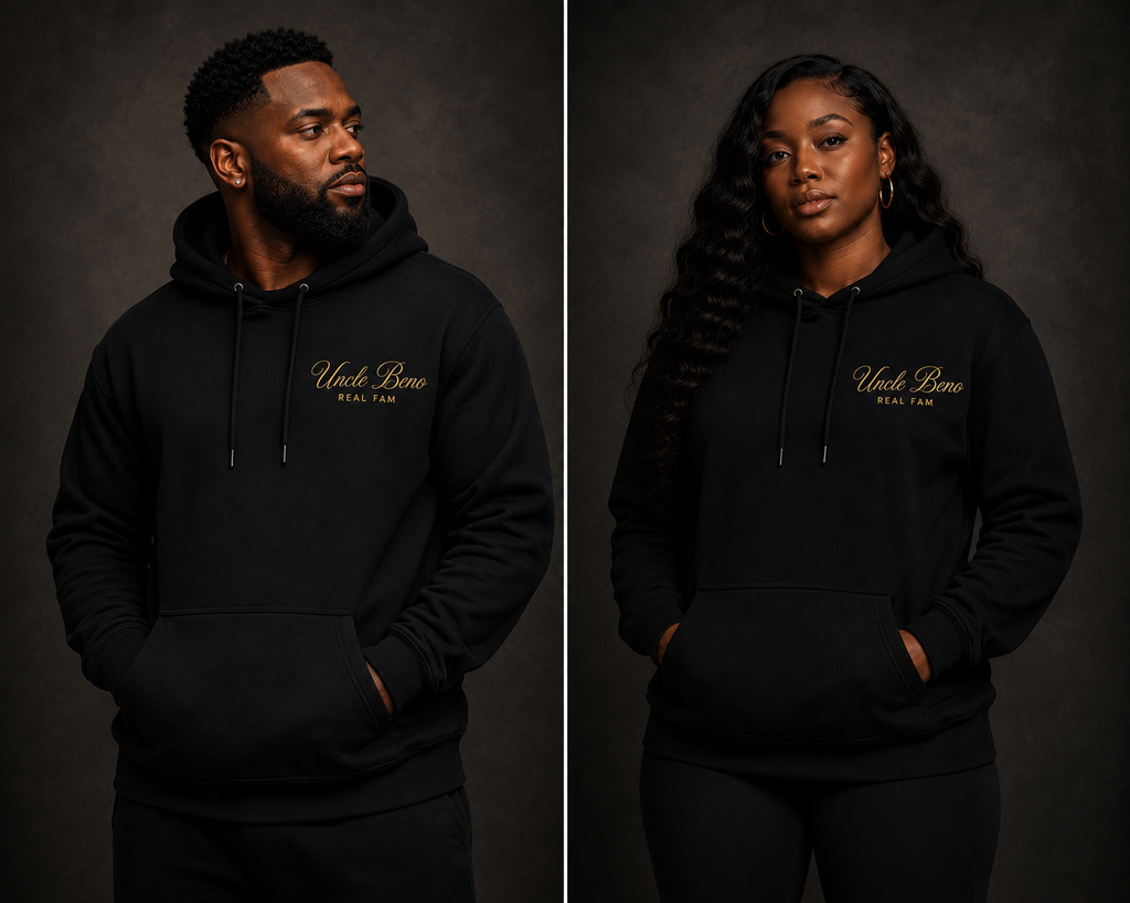 BLACK SIGNATURE HOODIE (GOLD)