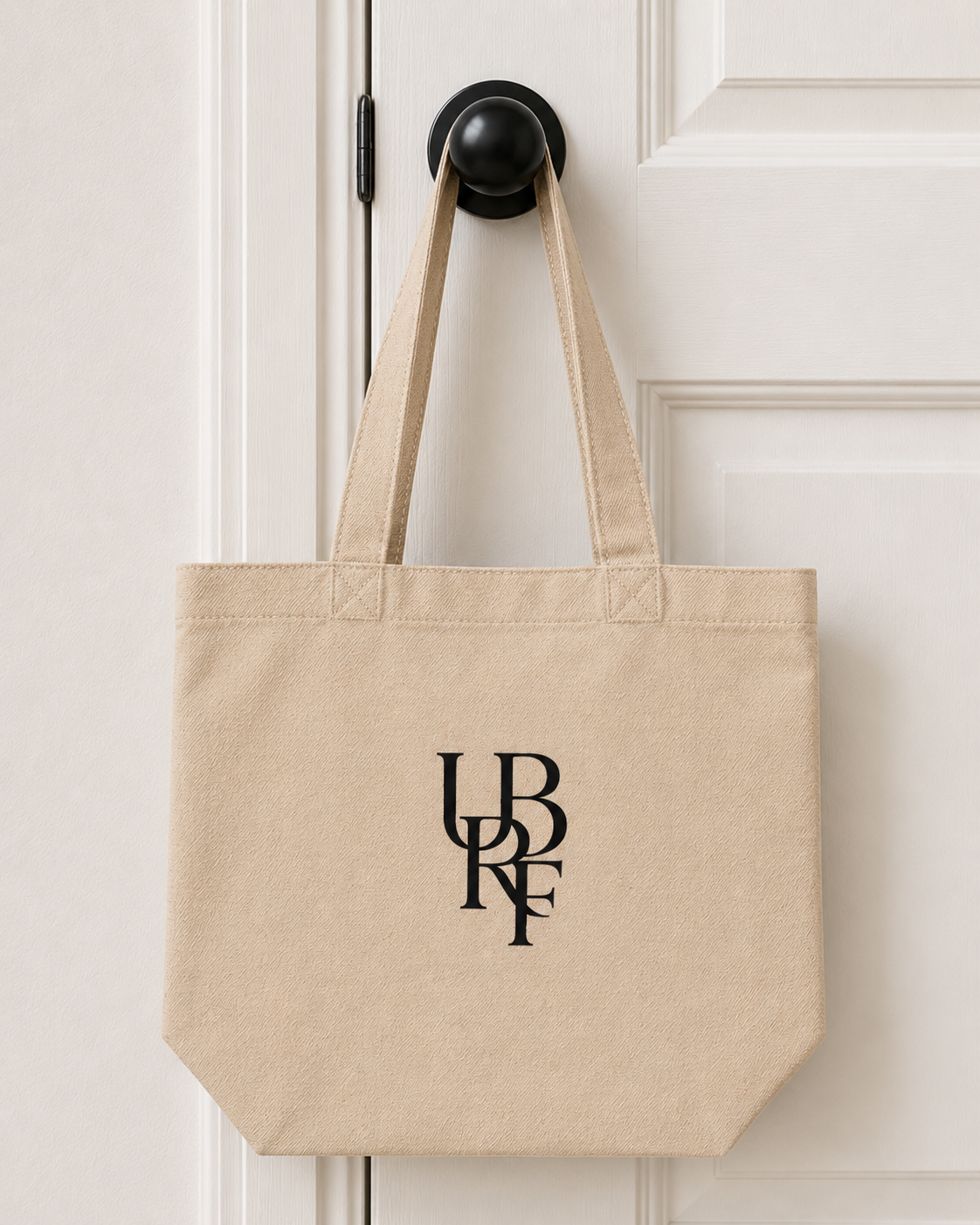 BEIGE MONOGRAM TOTE BAGS