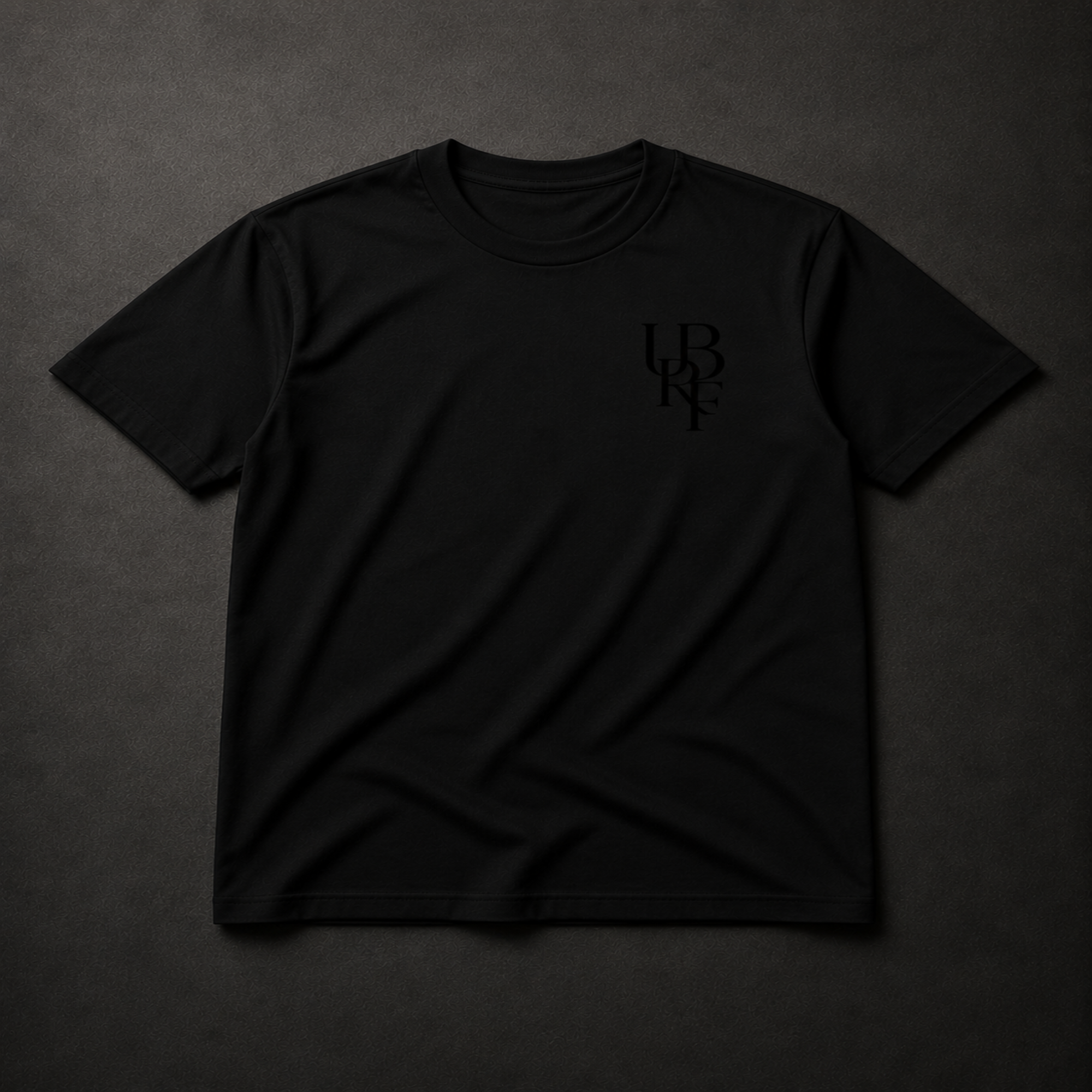 BLACK MONOGRAM T-SHIRT (BLACK)