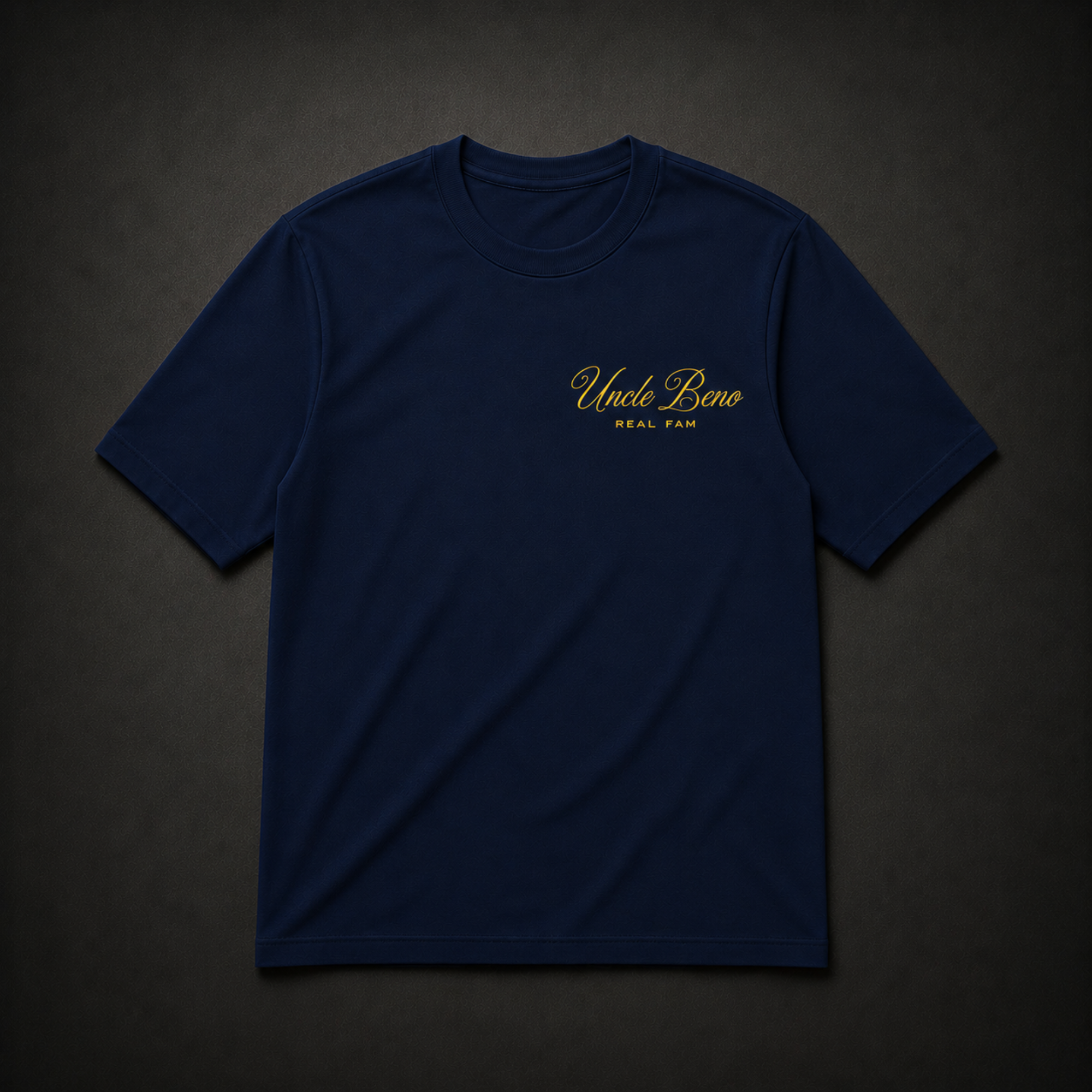NAVY SIGNATURE T-SHIRT (GOLD)