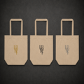 BEIGE MONOGRAM TOTE BAGS