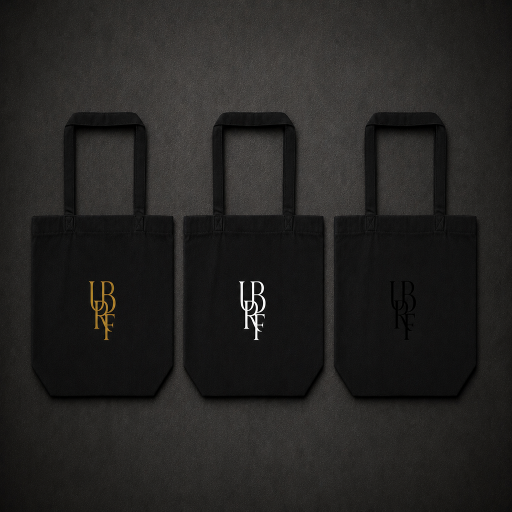 BLACK MONOGRAM TOTE BAGS