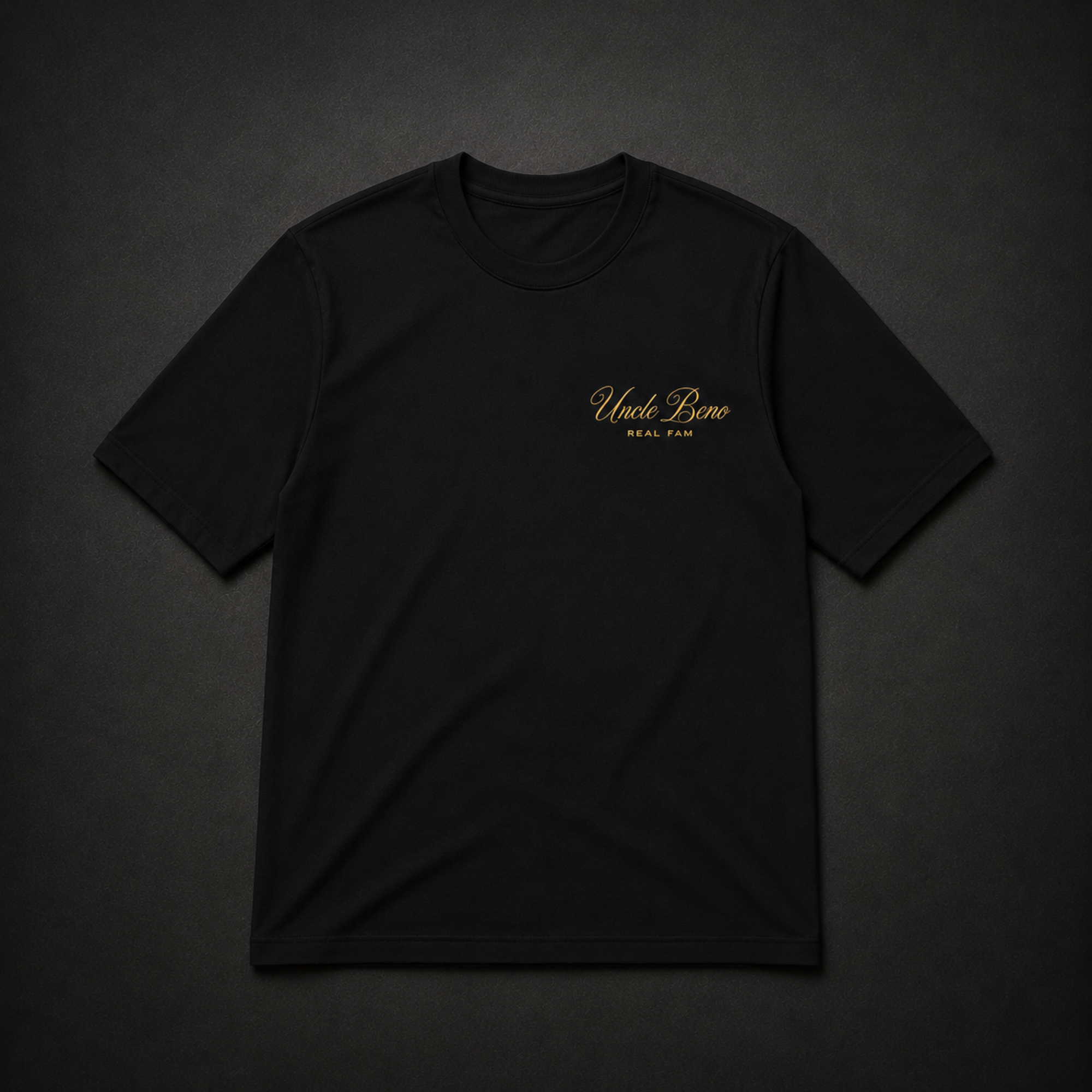 BLACK SIGNATURE T-SHIRT (GOLD)
