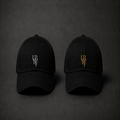 BLACK MONOGRAM CAPS