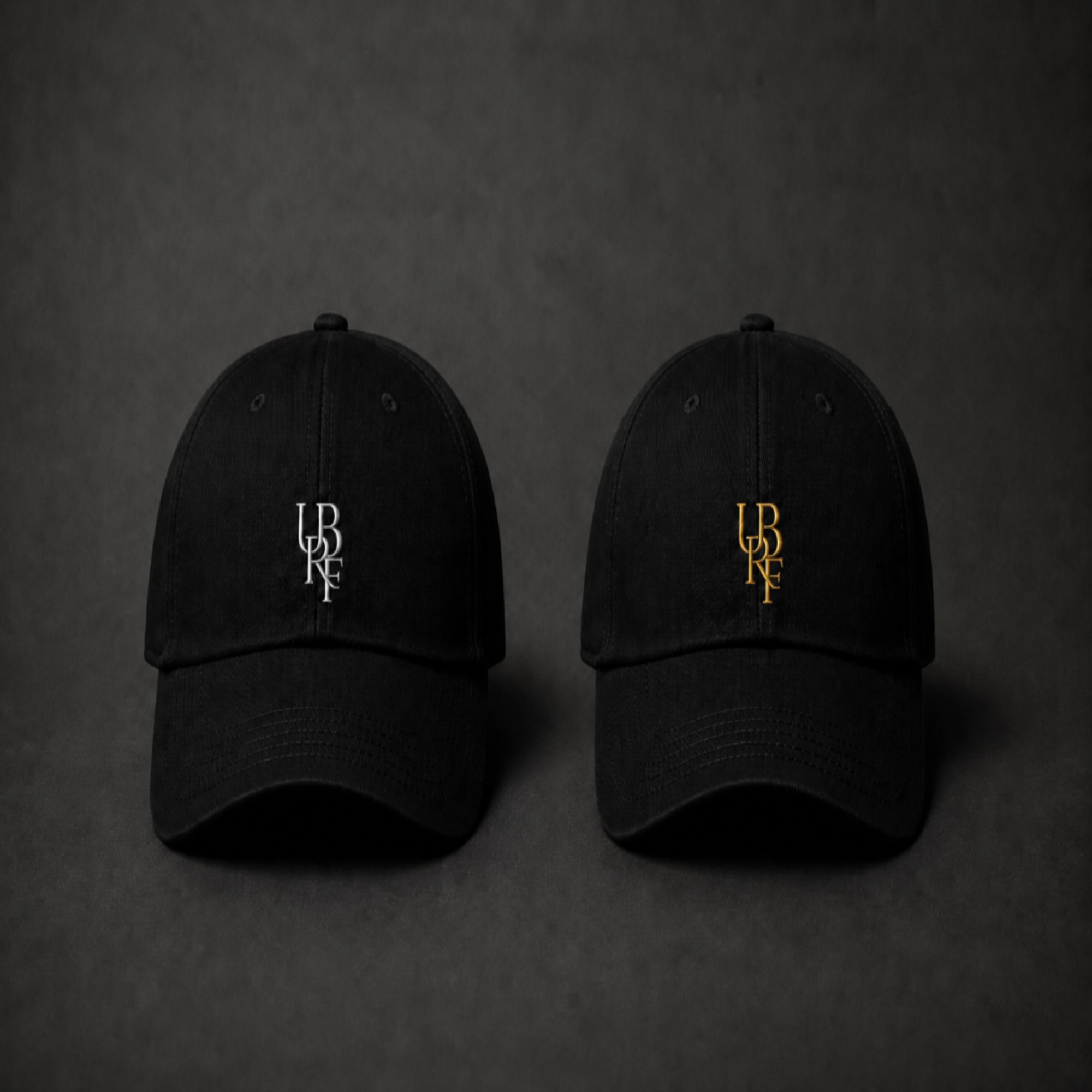 BLACK MONOGRAM CAPS