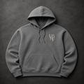 GREY MONOGRAM HOODIE (WHITE)