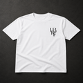 WHITE MONOGRAM T-SHIRT (BLACK)