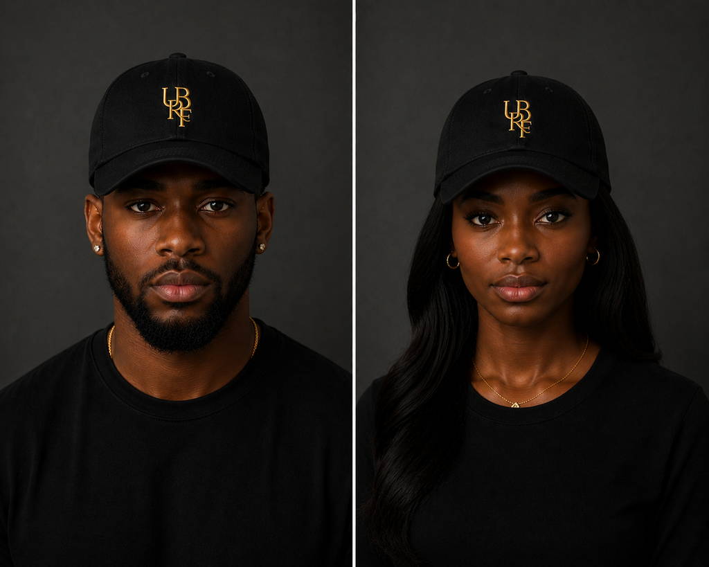 BLACK MONOGRAM CAPS
