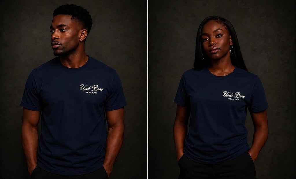 NAVY SIGNATURE T-SHIRT (WHITE)