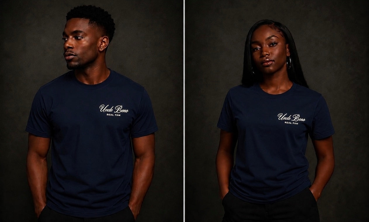 NAVY SIGNATURE T-SHIRT (WHITE)